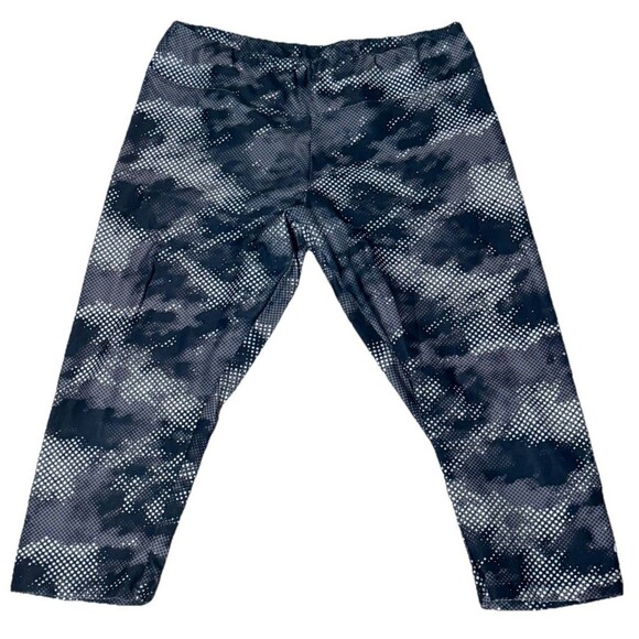 Marika Camo Capri Leggings Medium Pocket Stretch Pull On Yoga Athleisure Pants - Picture 2 of 5